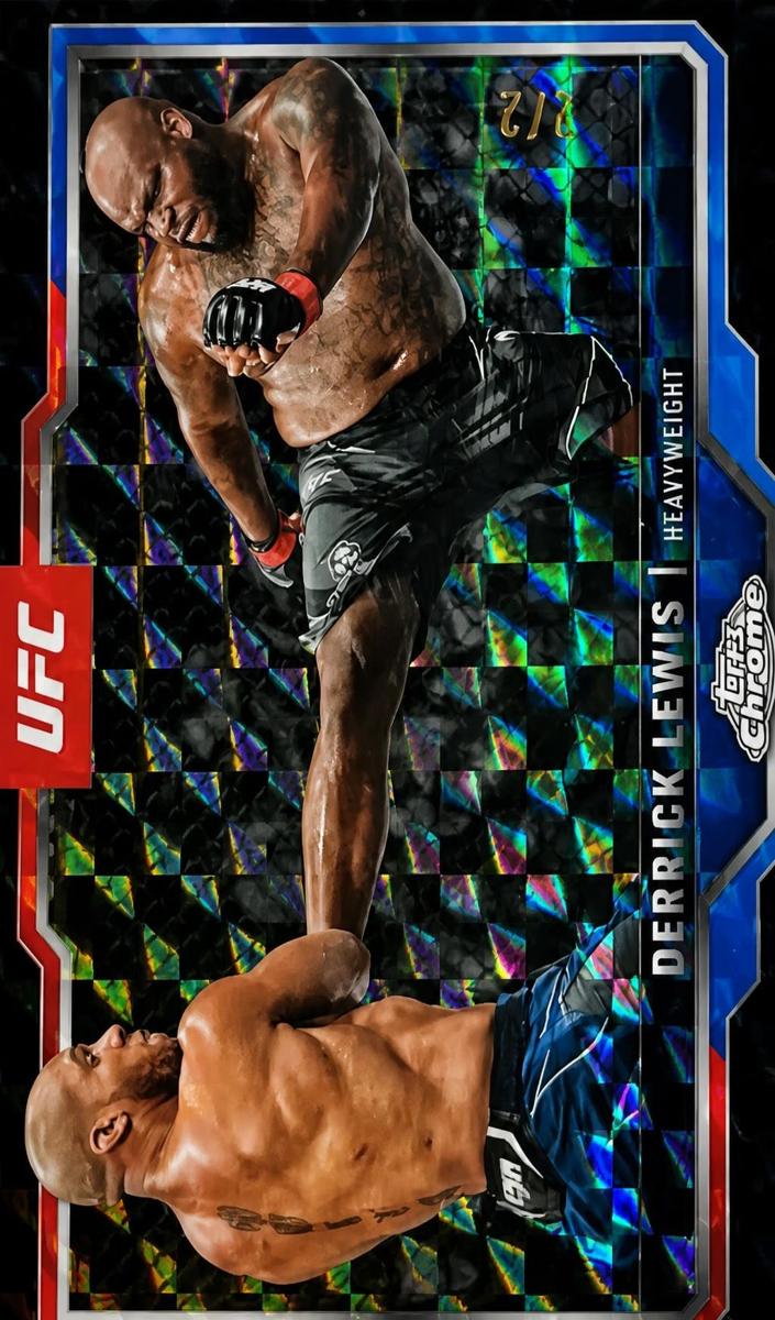 2025 Derrick Lewis [Black Geometric Refractor] #104