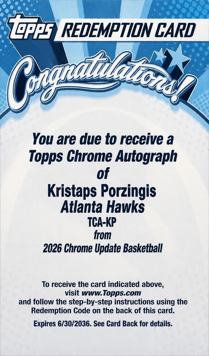 2025 Kristaps Porzingis #TCA-KP