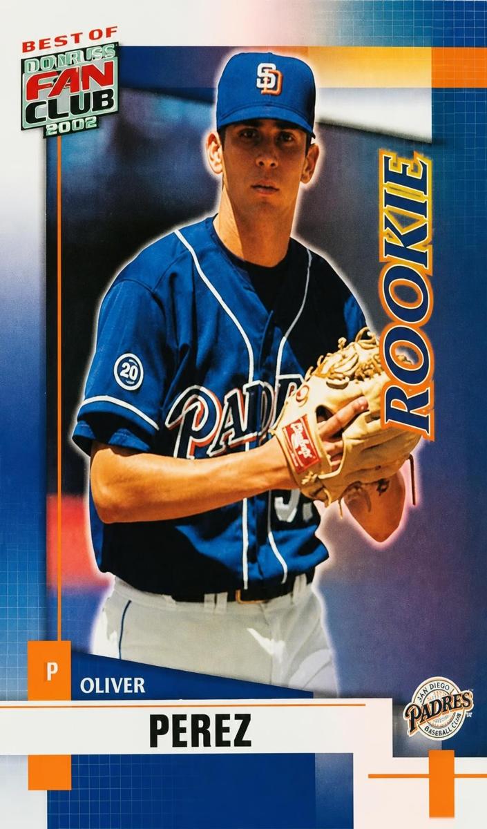 2002 Donruss Best of Fan Club Oliver Perez #202 card