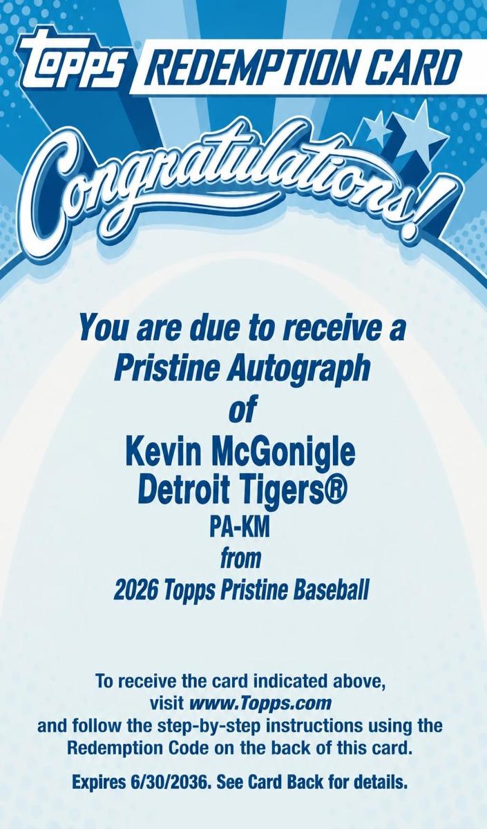 2026 Kevin McGonigle #PA-KM