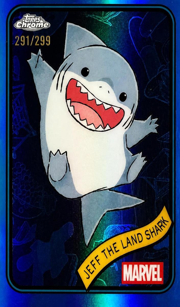 2025 Jeff THE LAND Shark [Blue Refractor] #156