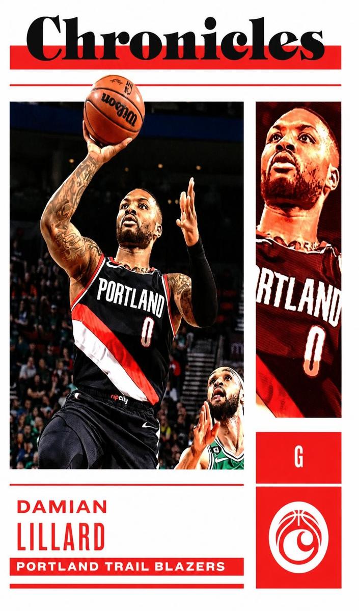 2022 Panini Chronicles Damian Lillard #18 card