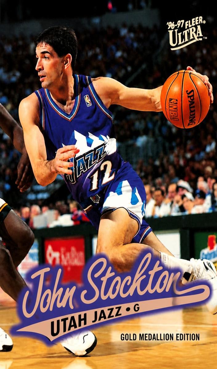 1996 John Stockton [Gold Medallion] #G256