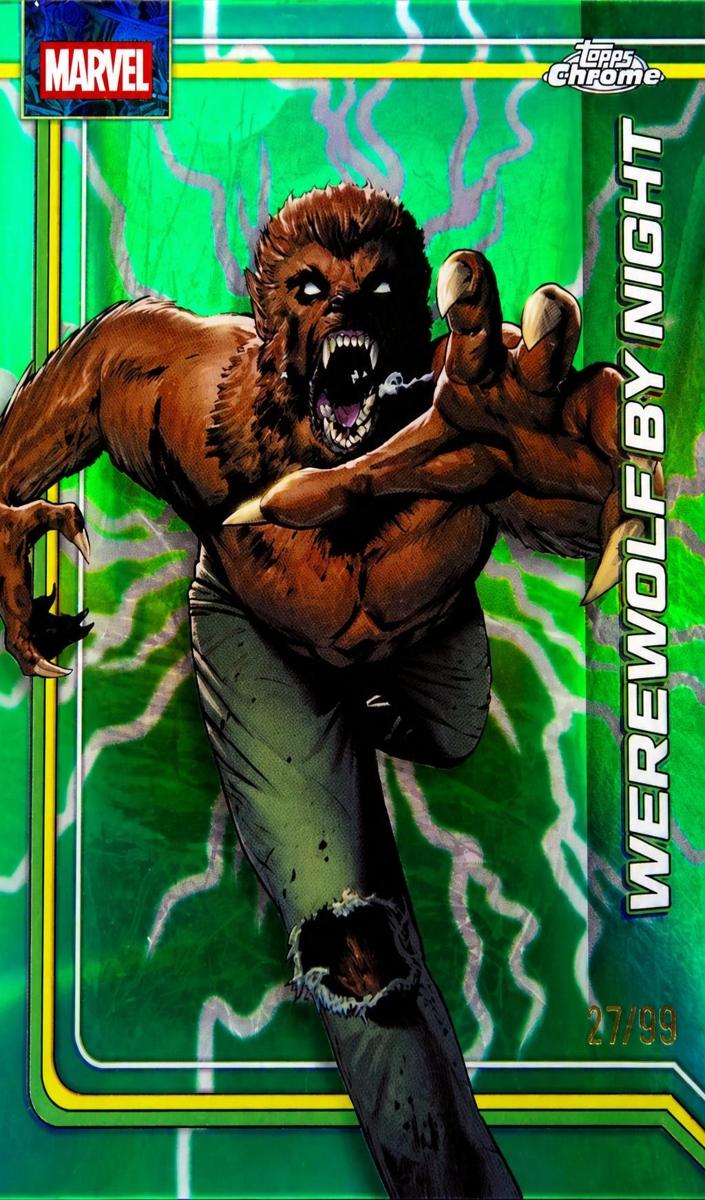 2026 Werewolf by Night [Storm's Green Lightning Refractor] #195