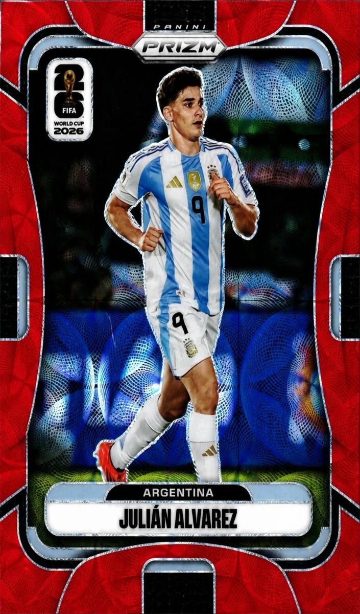 2026 Panini Prizm FIFA World Cup Julian Alvarez [Red] #1 card
