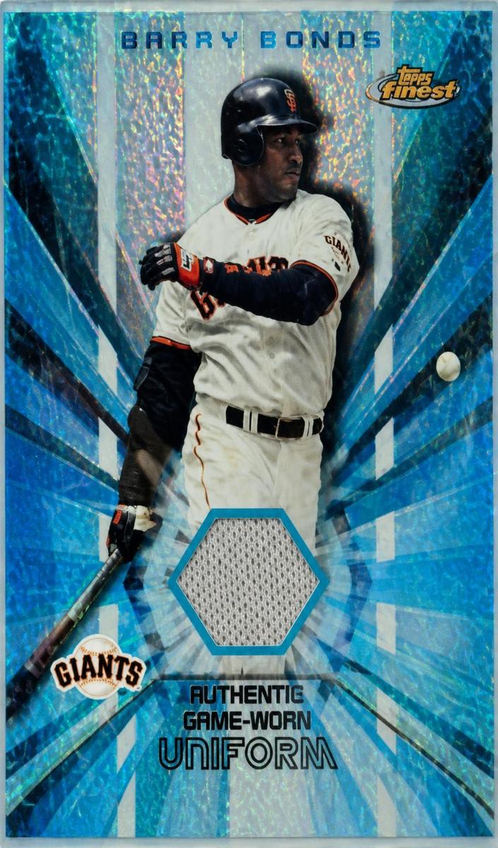 2002 Topps Finest Barry Bonds #FRJ-BB card
