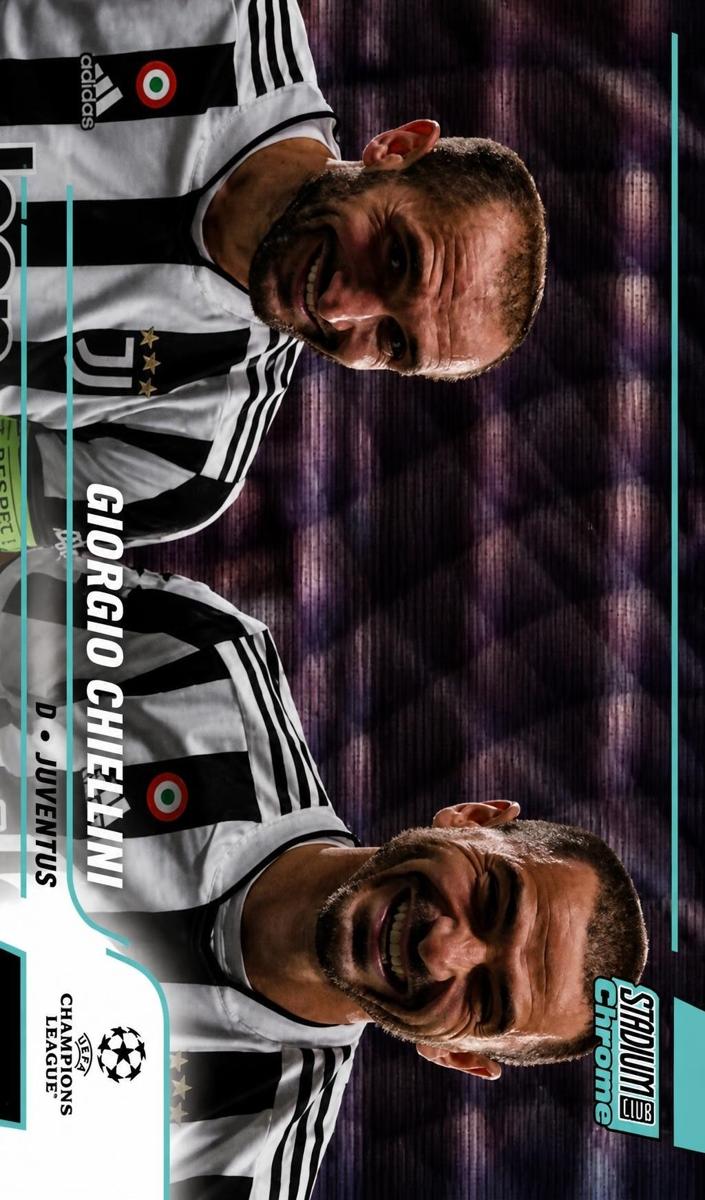 2021 Topps Stadium Club Chrome UEFA Champions League Giorgio Chiellini #3 card