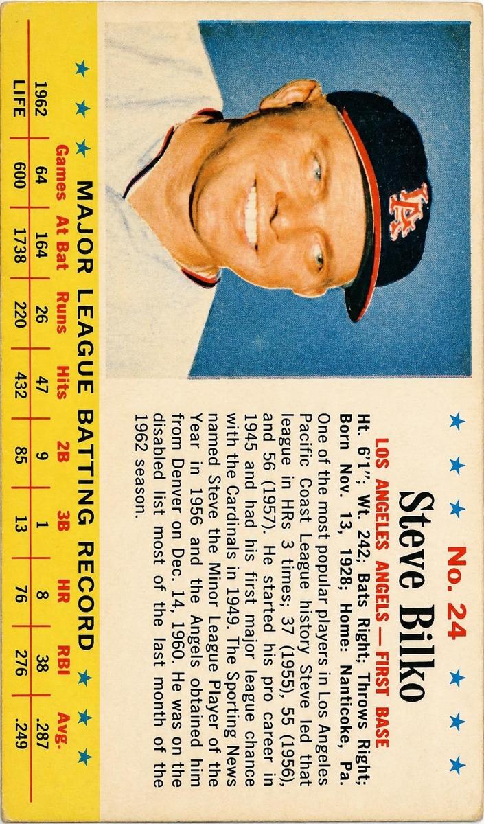 1963 Steve Bilko #24
