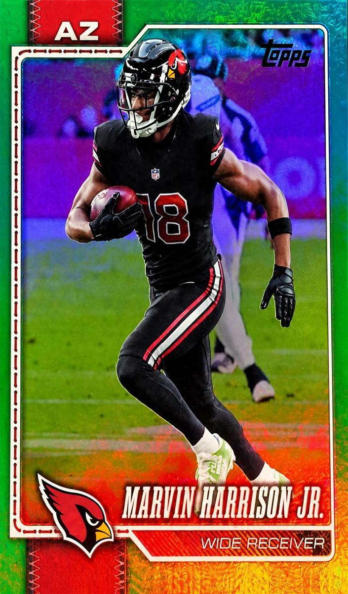 2026 Marvin Harrison Jr. [Green Rainbow Foil] #1