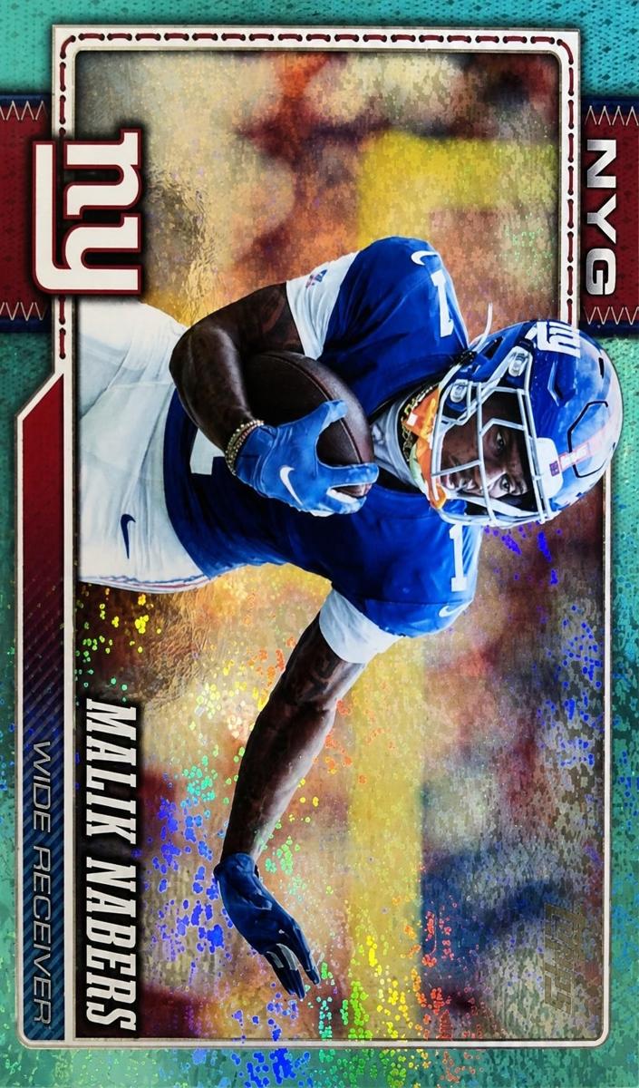 2026 Malik Nabers [Aqua Rainbow Foil] #153