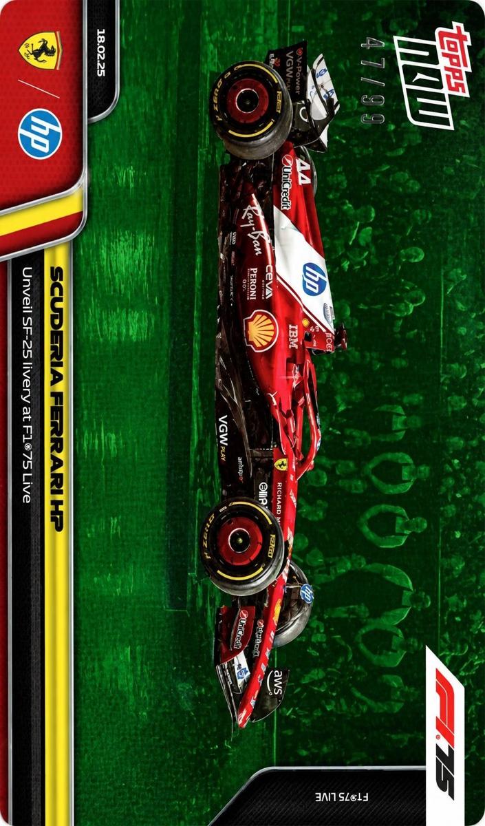 2025 Topps Now F1 Scuderia Ferrari HP #1 card