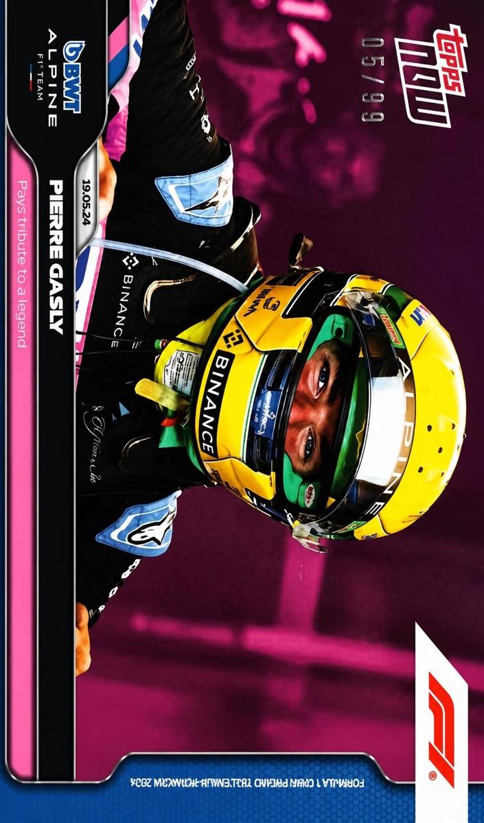 2024 Topps Now F1 Pierre Gasly [Refractor] #17 card