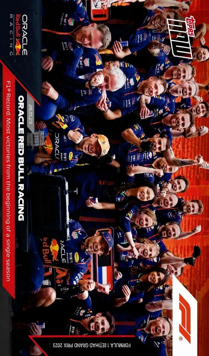 2023 Topps Now F1 Oracle Red Bull Racing [Red] #37 card