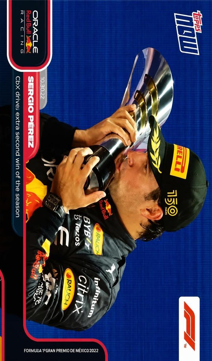 2022 Topps Now F1 Sergio Perez #60 card