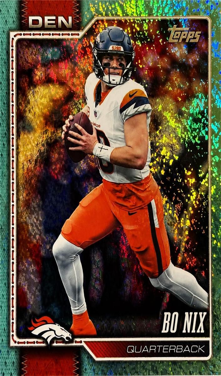 2026 Bo Nix [Aqua Holo Foil] #58