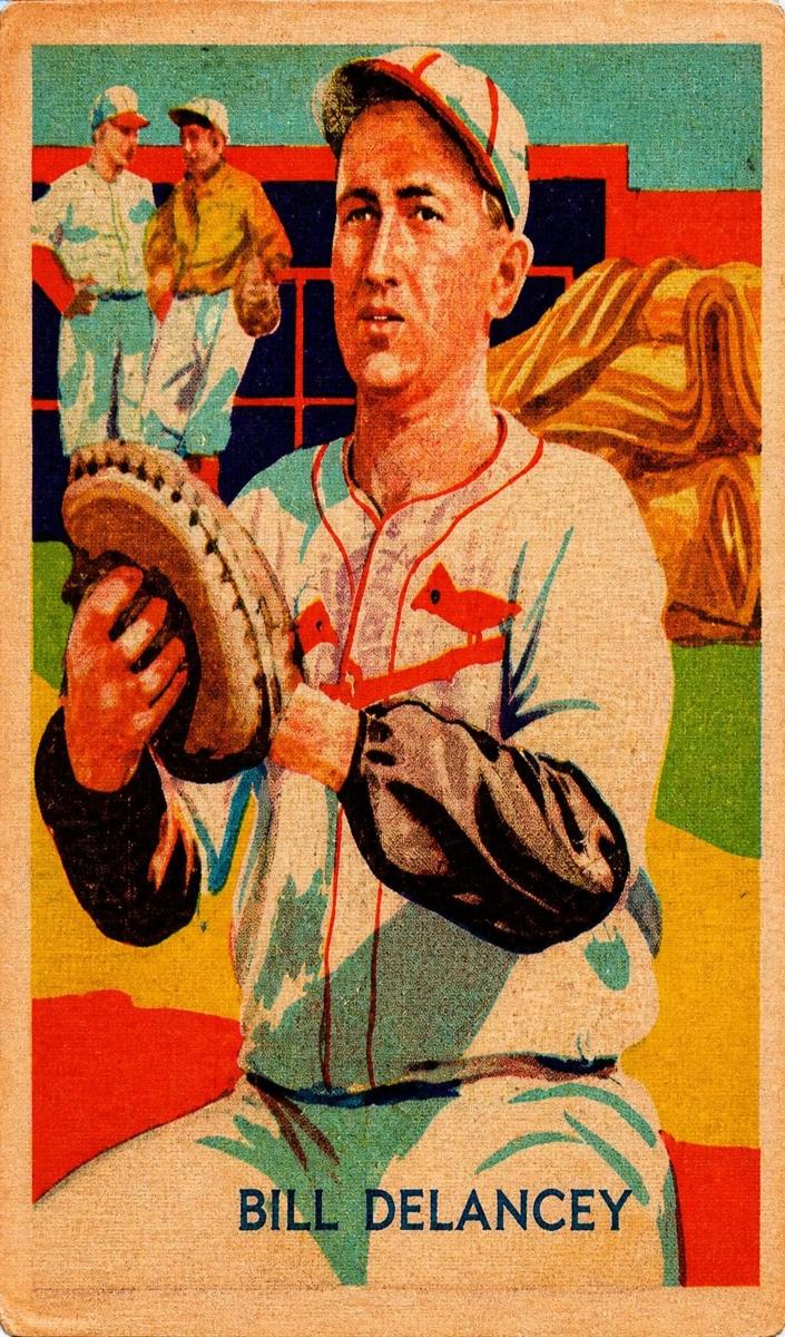 1934 Bill DeLancey [1934 Statistics, Blue Text] #81