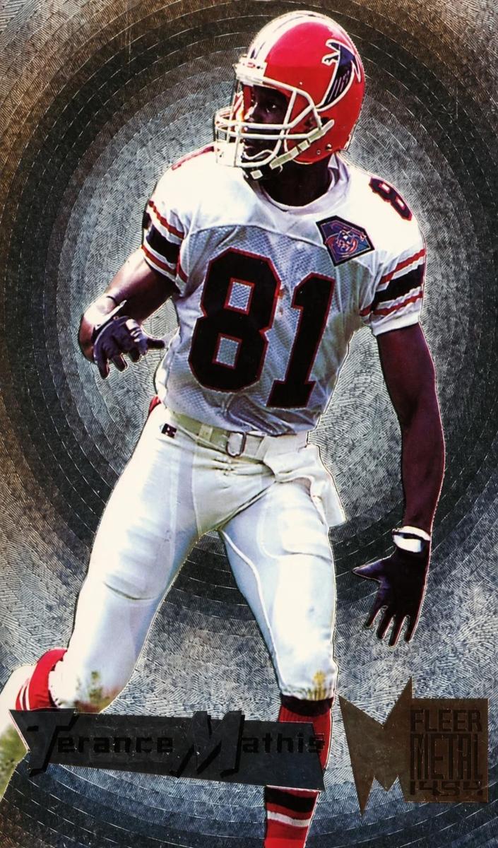 1995 Fleer Metal Terance Mathis #25 card