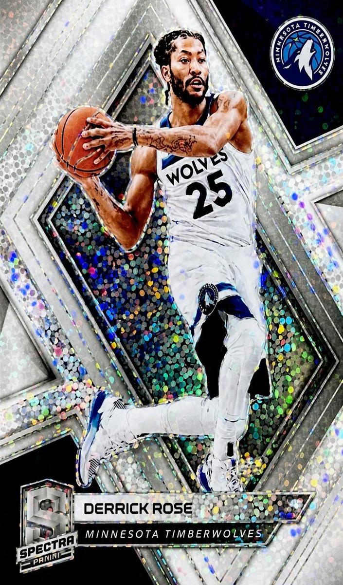 2018 Derrick Rose [White Sparkle] #24