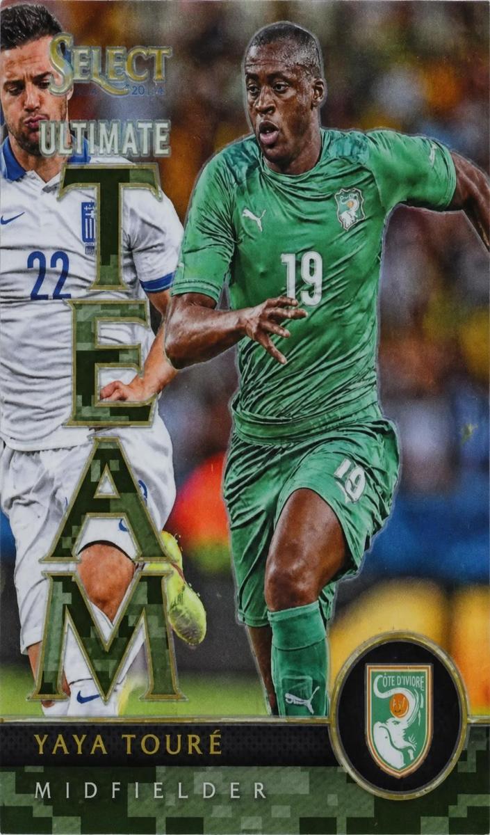 2015 Panini Select Yaya Toure [Orange] #14 card