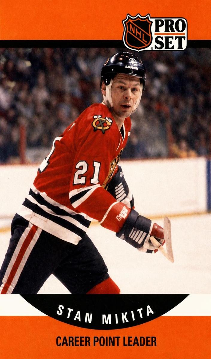 1990 Pro Set Stan Mikita #655 card