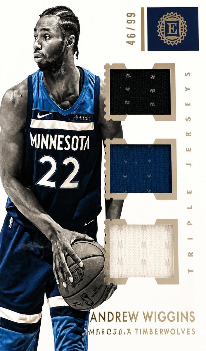 2017 Panini Encased Andrew Wiggins #TJ-AW card