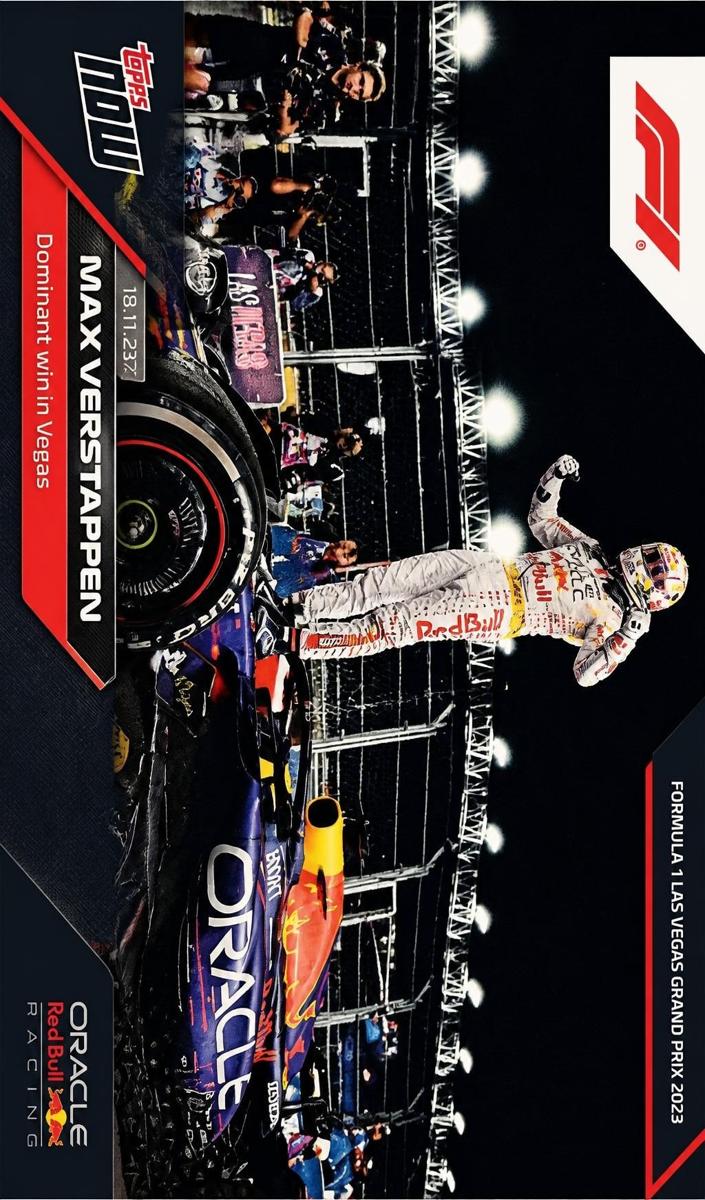 2023 Topps Now F1 Max Verstappen #68 card
