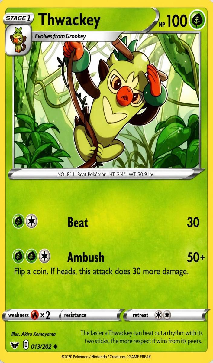 Thwackey 2020 Pokemon Sword & Shield