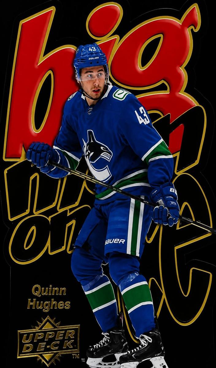 2021 Skybox Metal Universe Quinn Hughes [Gold] #BM-16 card