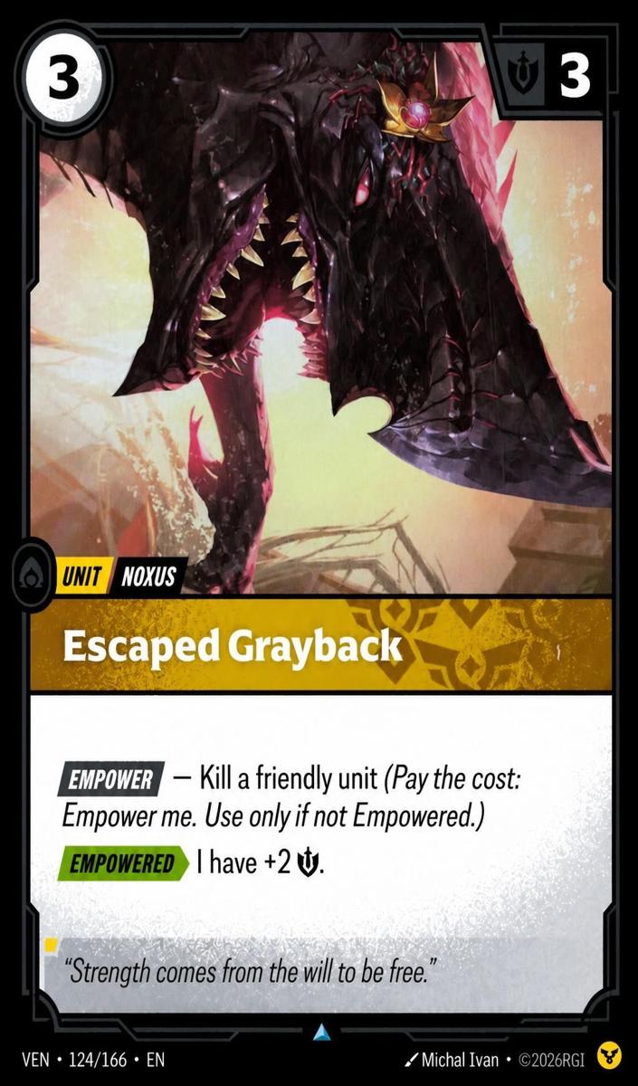2026 Escaped Grayback [Foil] #124