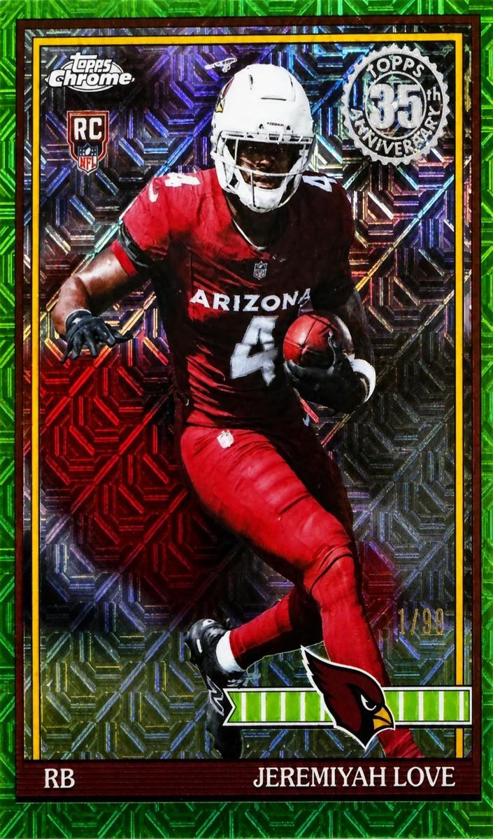 2026 Jeremiyah Love [Green Mojo Refractor] #91TRC-9