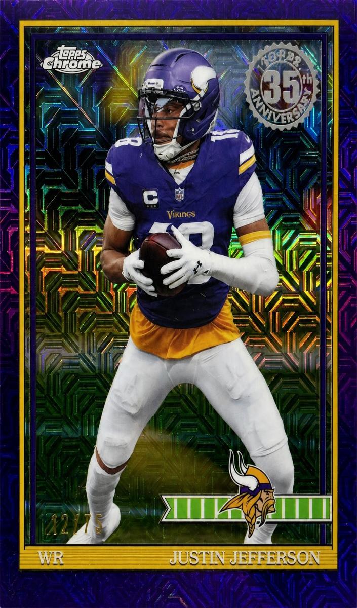 2026 Justin Jefferson [Purple Mojo Refractor] #91TC-38