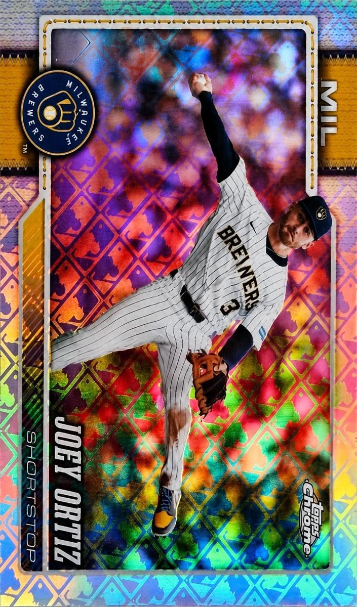 2026 Topps Chrome Logofractor Joey Ortiz #27 card