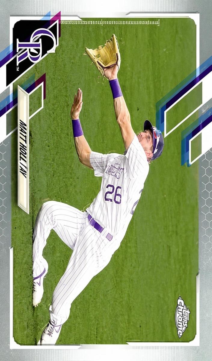 2021 Topps Chrome David Dahl #179 card