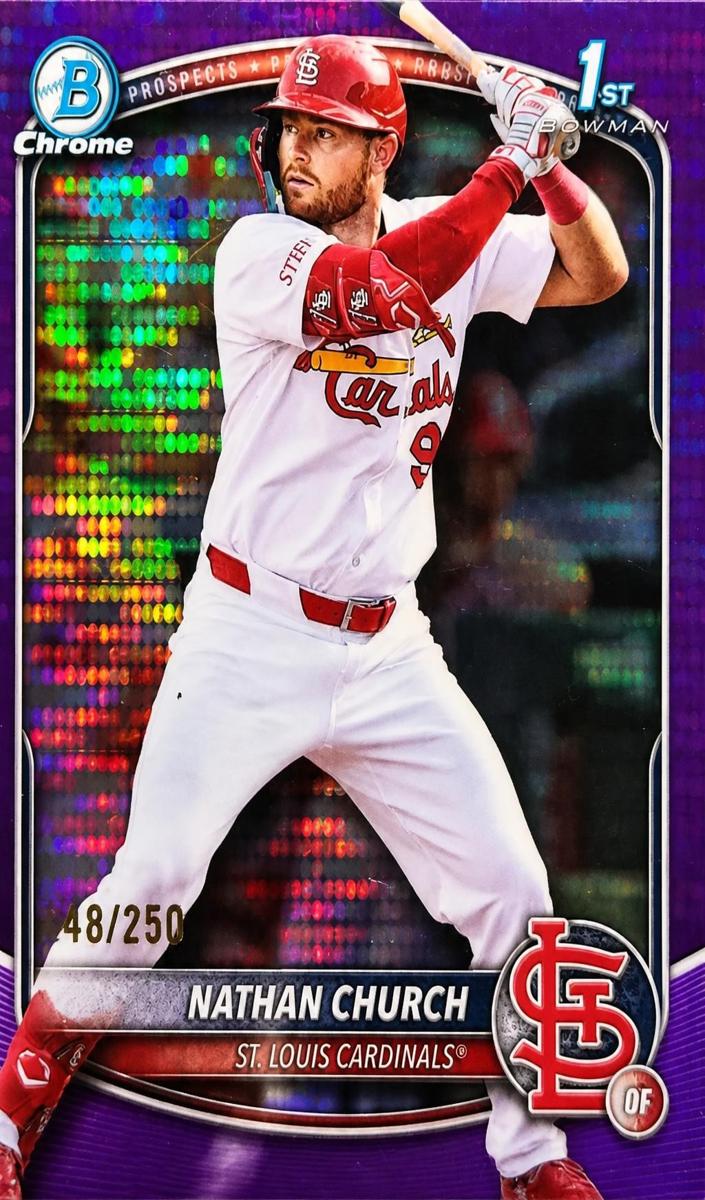 2025 Bowman Chrome Prospects Nathan Church #BCP-192 card