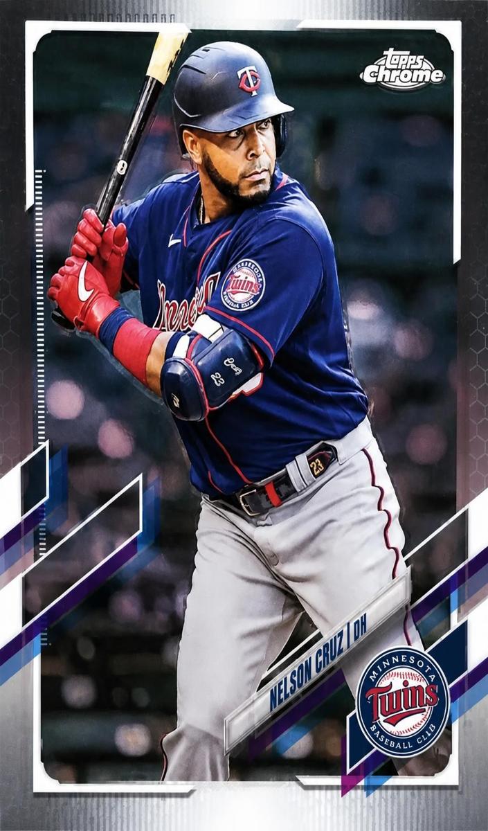 2021 Topps Chrome Nelson Cruz #180 card