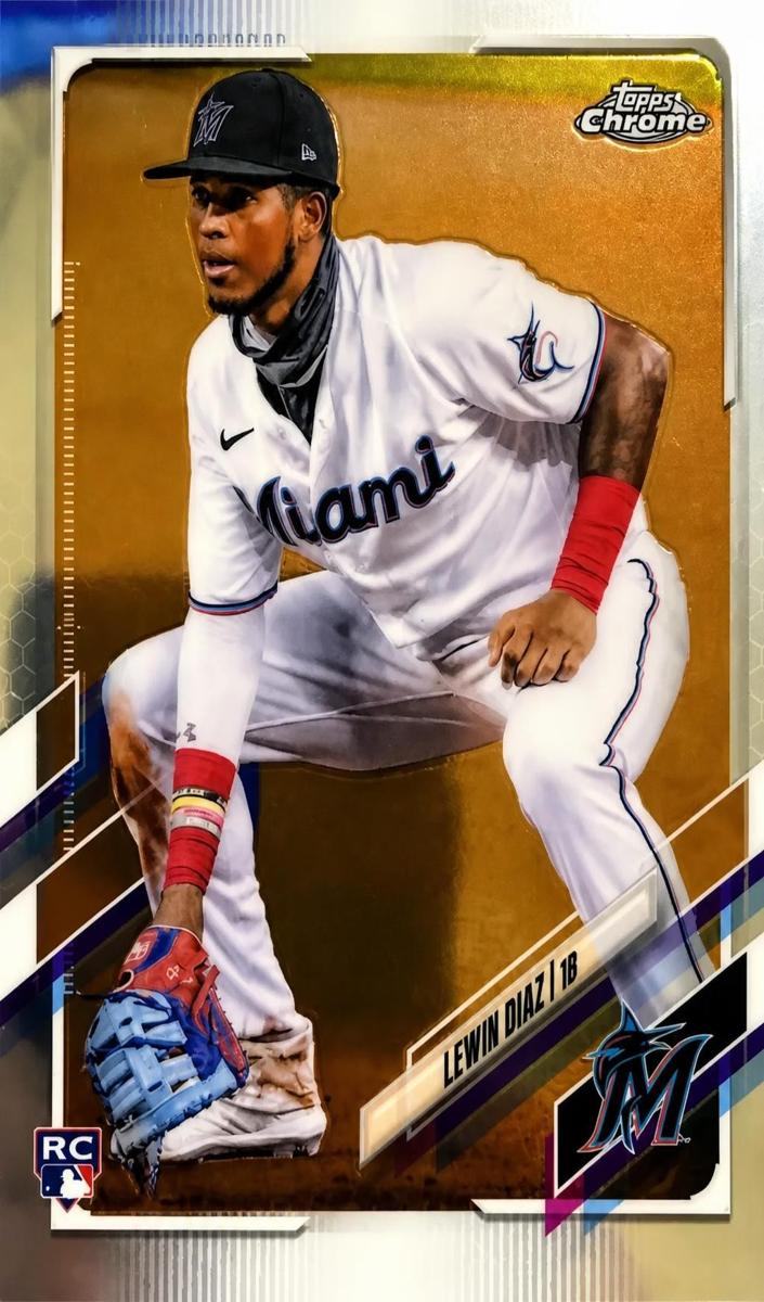 2021 Topps Chrome Lewin Diaz #83 card