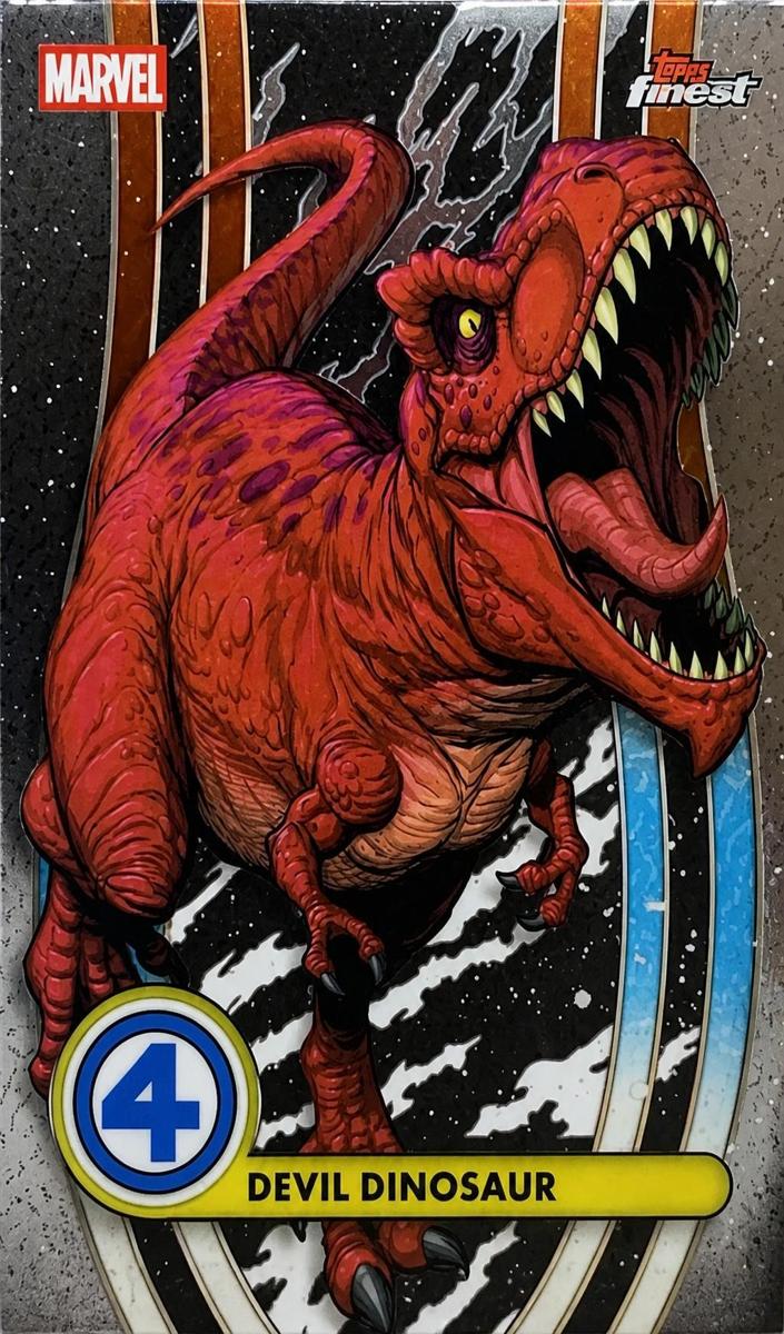 2026 Topps Finest Fantastic Four 65th Anniversary Devil Dinosaur #012 card