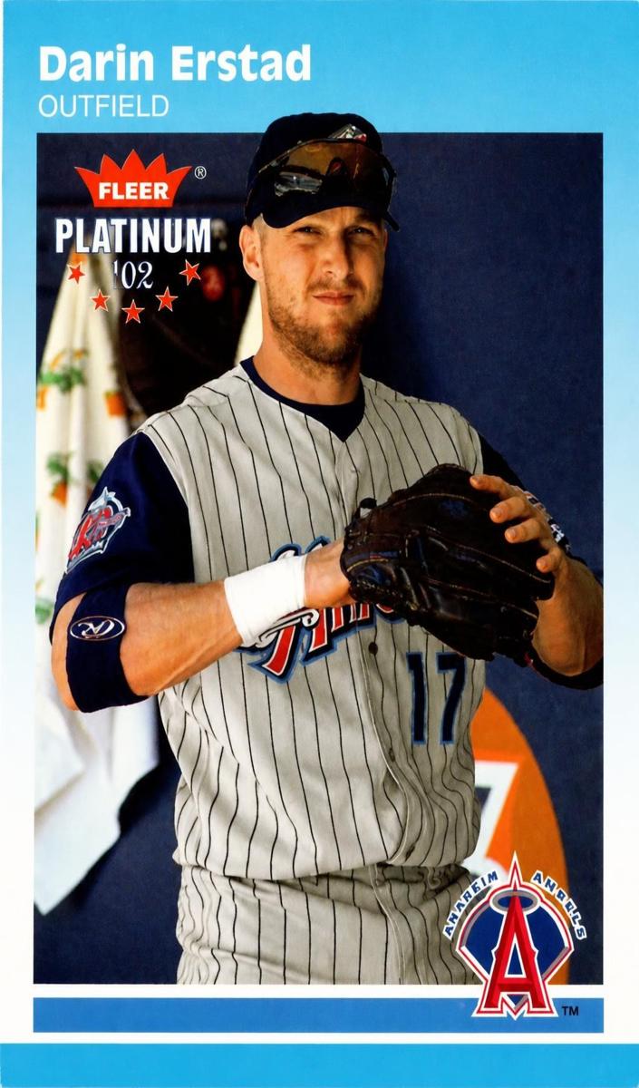 2002 Fleer Platinum Darin Erstad #30 card