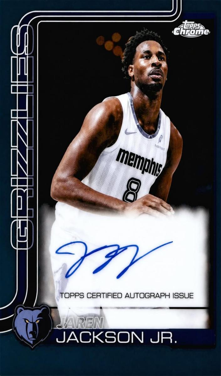 2025 Topps Chrome Update Jaren Jackson Jr. #TCA-JJJ card