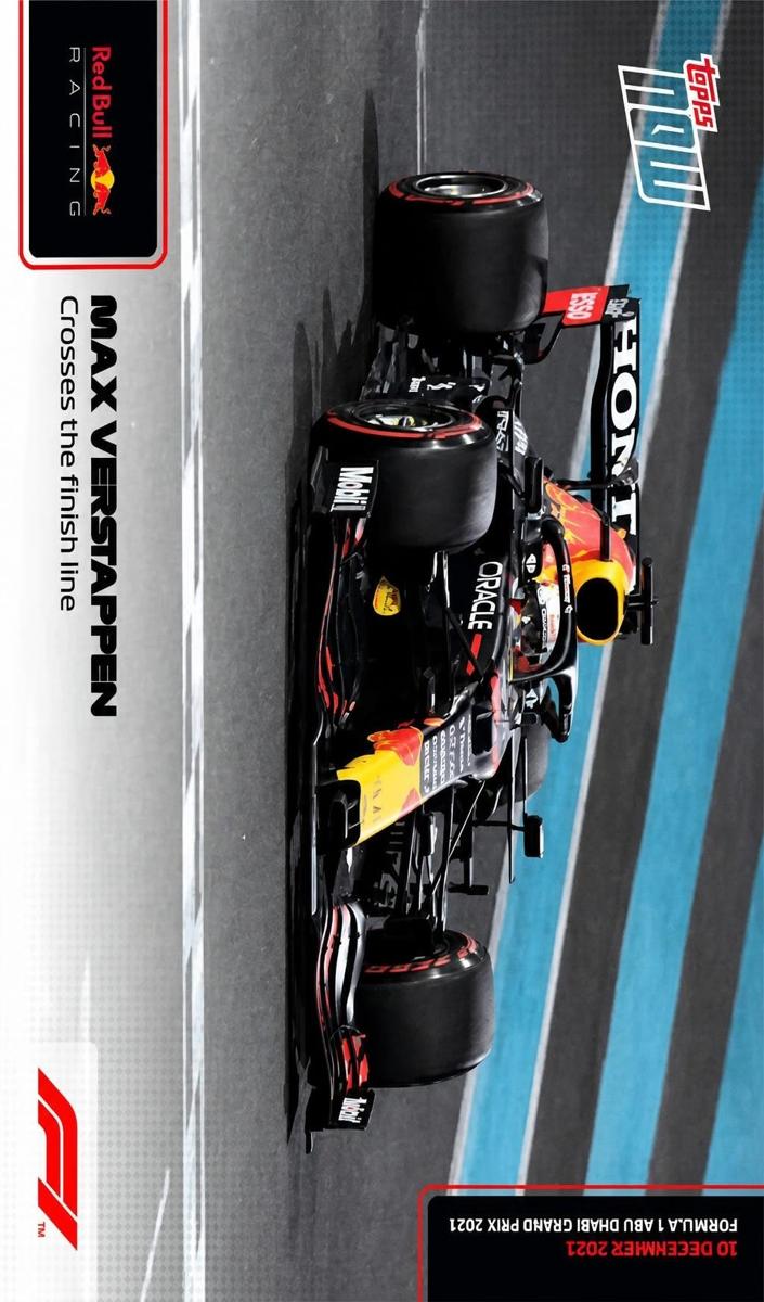 2021 Topps Now F1 Max Verstappen #82 card