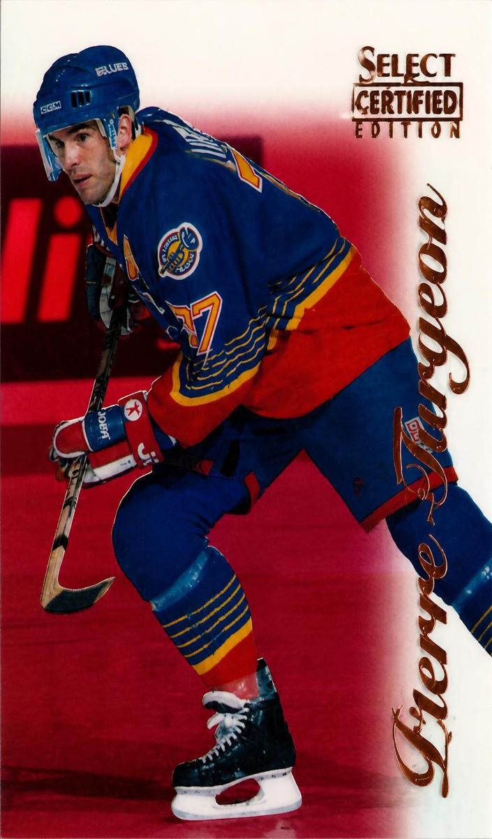 1996 Select Certified Pierre Turgeon [Mirror Gold] #82 card
