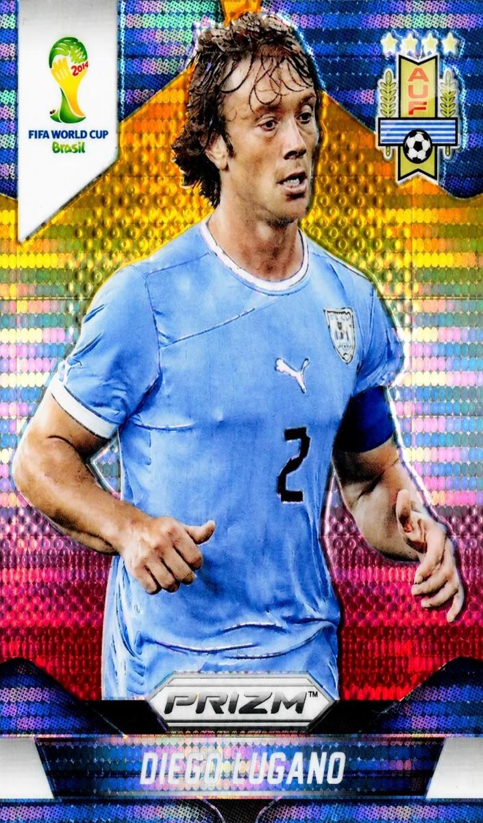 2014 Panini Prizm World Cup Diego Lugano [Yellow and Red Pulsar] #191 card