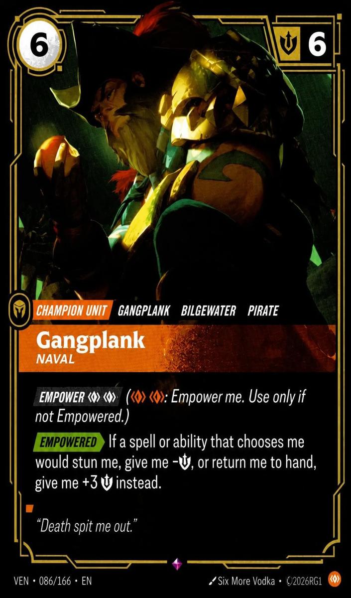 2026 Gangplank, Naval [Foil] #86