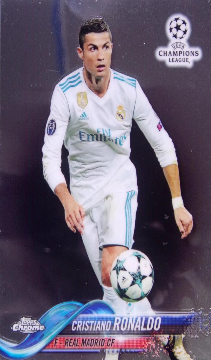 2017 Topps Chrome UEFA Champions League Cristiano Ronaldo [Orange] #93 card