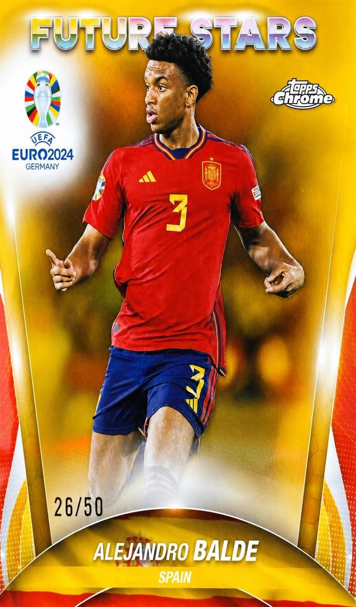 2024 Topps Chrome UEFA Euro Alejandro Balde #20 card
