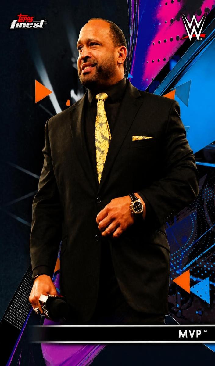 2021 Topps Finest WWE MVP #24 card