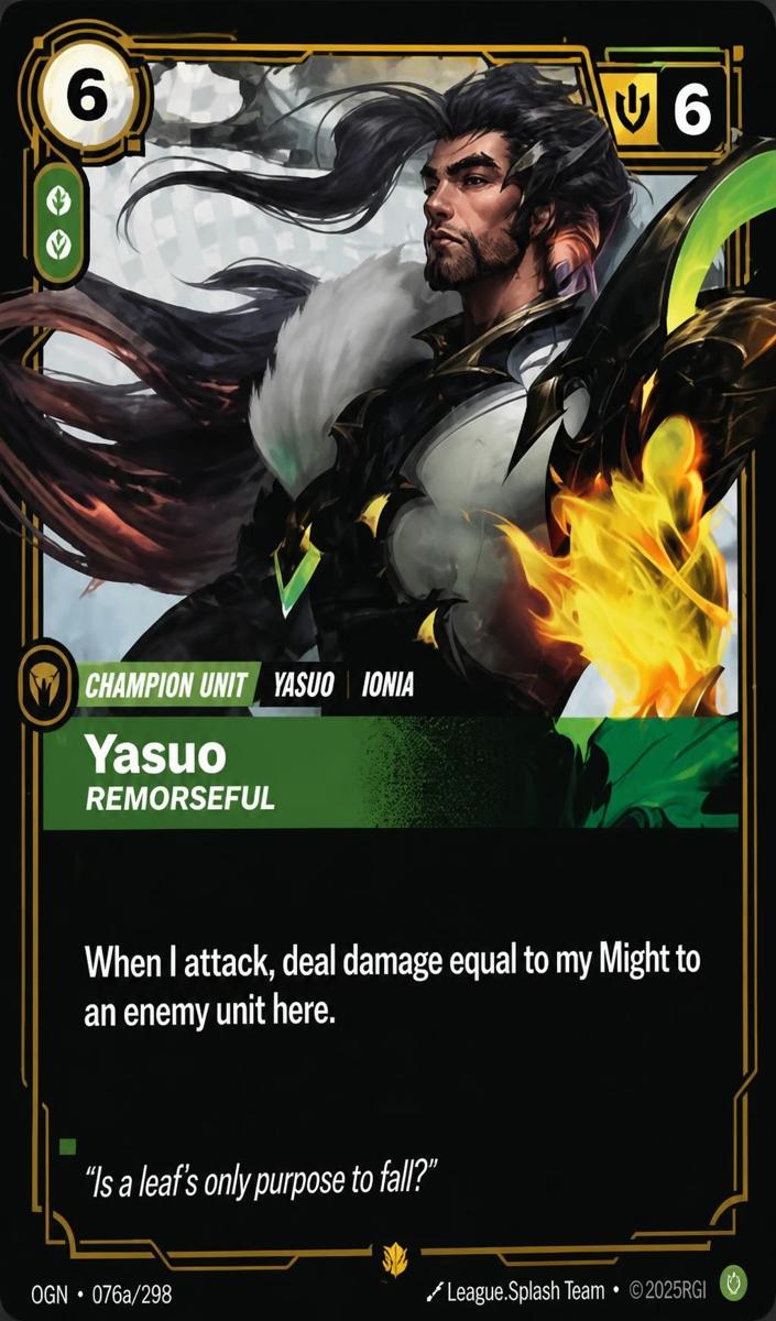 2025 Yasuo - Remorseful [Alternate Art] #76a