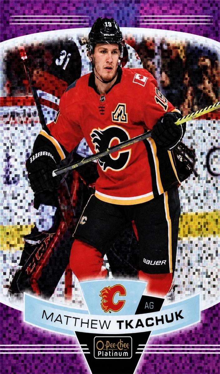 2019 O-Pee-Chee Platinum Matthew Tkachuk [Seismic Gold] #131 card