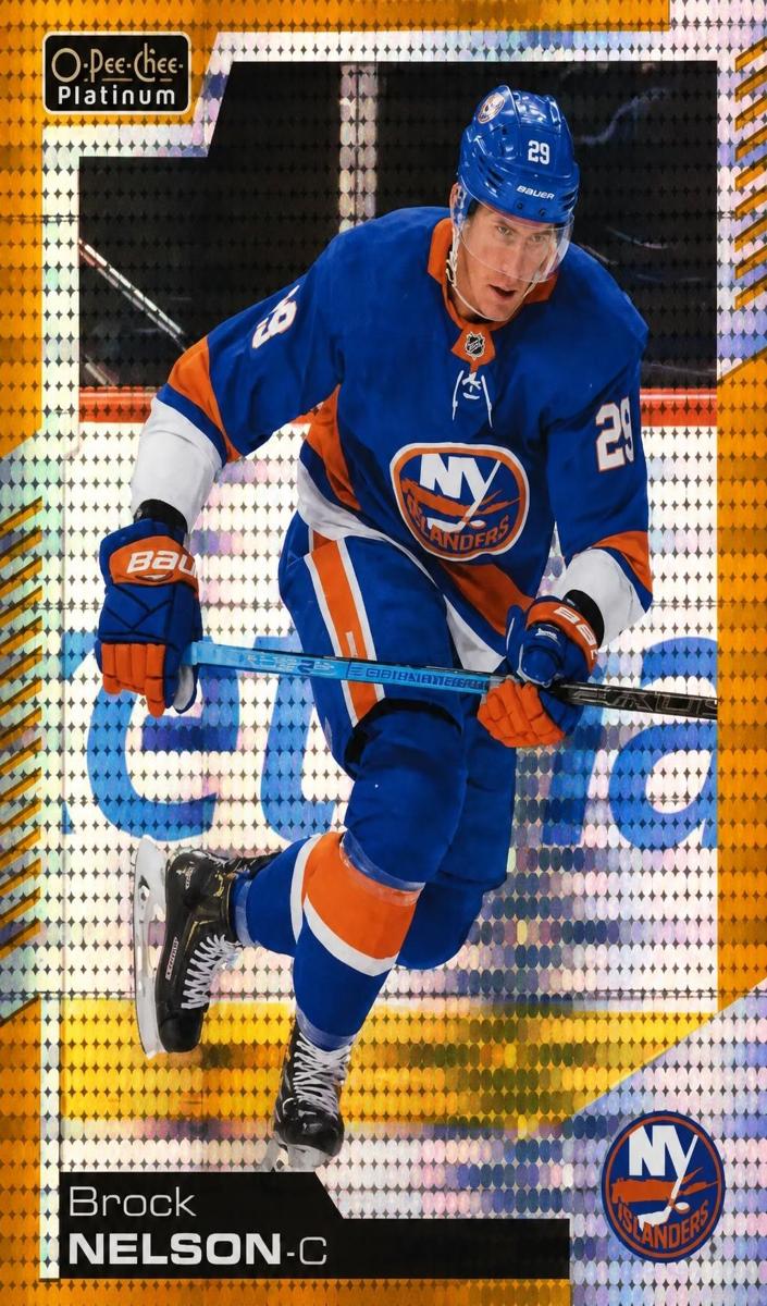2020 O-Pee-Chee Platinum Brock Nelson [Emerald Surge] #104 card