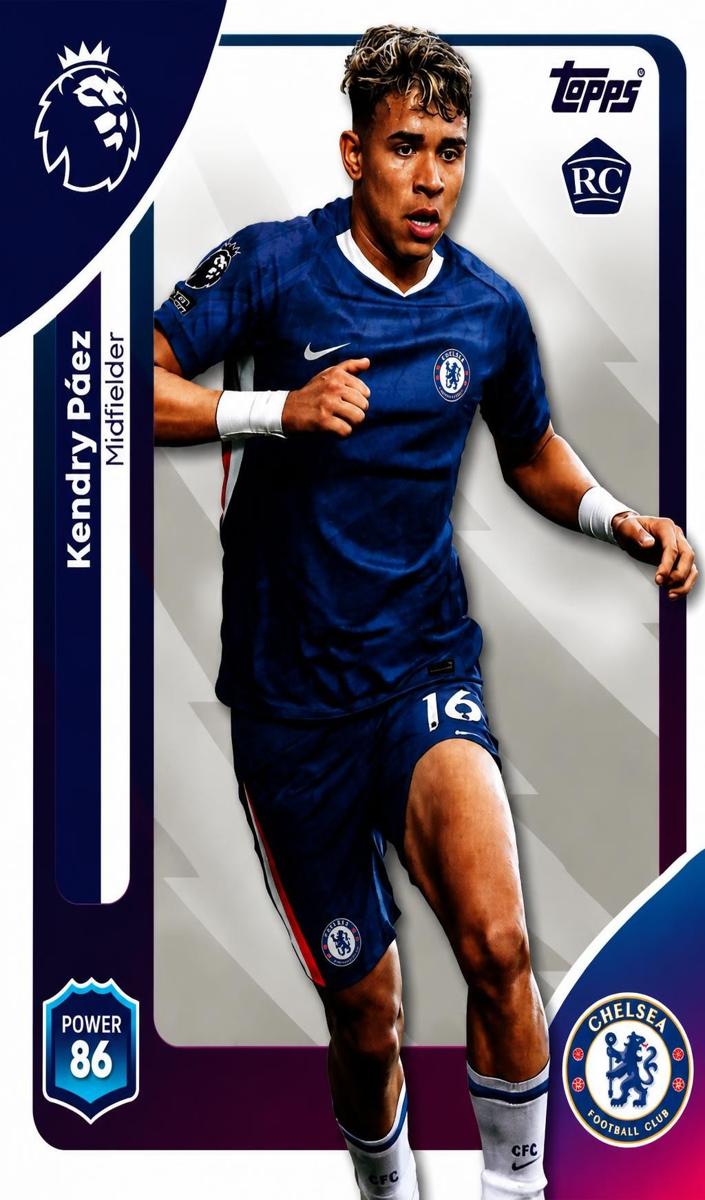 2025 Topps Premier League Kendry Paez #101 card